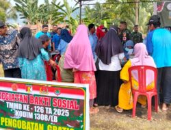 Pemeriksaan Kesehatan Gratis Untuk Warga Di Lokasi TMMD  Ke-126 Kodim 1308/LB