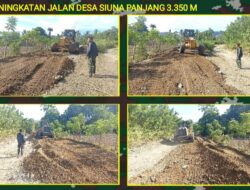 Peningkatan Jalan Usaha Tani, Realisasi Pembangunan Jalan Program TMMD 60 Persen
