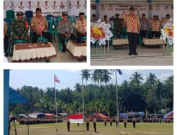 Dukung Program Pramuka, Babinsa Koramil 07/Pagimana Hadiri Pembukaan Kemah Prestasi jilid 1 Kwaran