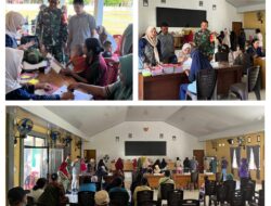 Komsos Bersama Kader Posyandu, Babinsa Ajak Ibu – Ibu Peduli Kesehatan Balita