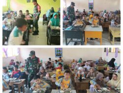 Babinsa Serda Jumadil Djawaten Dampingi Penyaluran 3.353 Porsi Makan Bergizi Gratis Di Wilayah Kecamatan Batui
