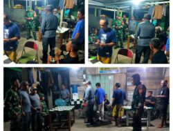 Babinsa Koramil 09/Labongkurung Gelar Patroli Gabungan Bersama Komponen Pendukung Tegakkan Kamtibmas