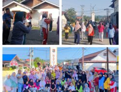 Jalin Sinergitas, Babinsa Koramil 03/Batui Ikuti Senam Kamis Manis Bersama Camat Batui Dengan Masyarakat