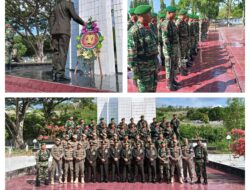 HUT TNI Ke-80, Kodim 1308/LB Gelar Upacara Ziarah Nasional Di TMB Tanjung Tuwis