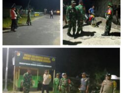 Kolaborasi Antara Koramil 13/Tataba Bersama Komponen Pendukung Dalam Patroli Gabungan Ciptakan Rasa Aman
