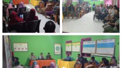 Wujudkan Kamtibmas Kondusif ,Babinsa Desa Demangan Jaya Hadiri Rapat Koordinasi Linmas Desa