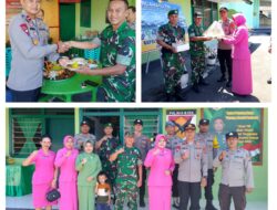 Wujud Sinergi TNI-Polri, Kapolsek Bunta Kunjungi Koramil dan Beri Ucapan HUT TNI Ke-80 Tahun2025