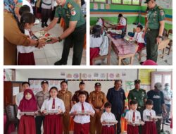Launching Perdana MBG ,Danramil 02/Bunta Bersama Muspika Bunta Pendistribusian Di SD Negeri