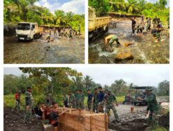 Satgas TMMD Genjot Pembangunan Plat Deker di Desa Siuna Banggai