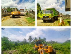 Satgas TMMD Kerahkan Alat Berat Untuk Peningkatan Jalan Desa Siuna