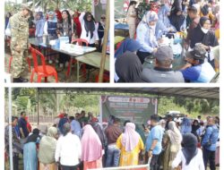 Satgas TMMD Gandeng Tim Kesehatan Gelar Penyuluhan Pelayanan Kesehatan, KB Kes, dan Pengobatan Gratis