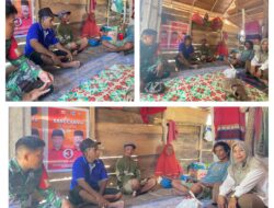 Wujud Kepedulian Kemanusiaan , Babinsa Koramil 03/Batui Besuk Warga Yang Sakit