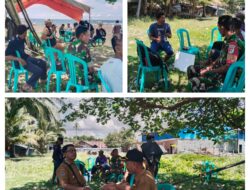 TNI Selalu Hadir ,Babinsa Komsos Kades Dan Perangkat Desa Bahas Tentang Keamanan Dan ketertiban di wilayah desa binaan.