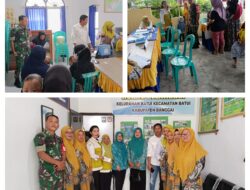 Posyandu Desa Kelurahan Batui Dapat Sentuhan Khusus dari Babinsa