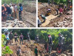 Pembuatan Plat Dekker TMMD Ke-126 Kodim 1308/LB Tahap Penggalian dan Pemindahan Jalur