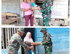 Satgas TMMD Ke-126 Beri Makanan Tambahan Untuk Anak Stunting di Desa Siuna