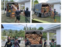 Material Kayu Telah Tiba, Satgas TMMD Ke 126 Kodim 1308/LB Siap Untuk Membangun Plat Duiker