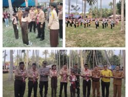 Danramil 02/Bunta Pimpin Upacara Pembukaan Kemah Kwartir Ranting Kecamatan Nuhon Kabupaten Banggai TA 2025.