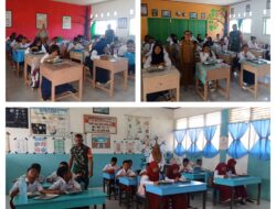 Dukung Program Pemerintah, Babinsa Dampingi Pembagian Makan Bergizi Gratis