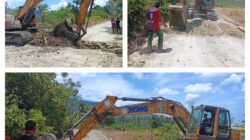 Semangat Satgas TMMD Bersama Masyarakat, Proyek Jalan TMMD Capai 60 Persen