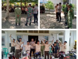 Babinsa Koramil 03/Batui Dan Bhabinkamtibmas Razia Knalpot Brong di SMAN 1 Batui Selatan