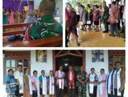 Babinsa Hadir di Tengah Umat, Ibadah Misa di Gereja Jemaat Hermon Berjalan Aman dan Khidmat