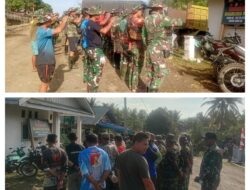 Rutinitas Apel Pagi Satgas TMMD, Berkomitmen Percepat Pekerjaan Fisik