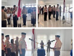 Lanal Palu Kukuhkan Saka Bahari dan Lepas Peserta Peran Saka Gorontalo serta Kontingen Atlet Renang Navy Open 2025