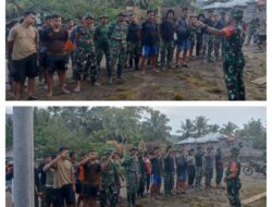 Apel Pagi Dipimpin Wadan Satgas TMMD Reguler Bagi Tugas Kepada Anggota