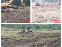 Tingkatkan Ketahanan Pangan Nasional, Danramil 07/Pagimana Awasi Progres Cetak Sawah Rakyat