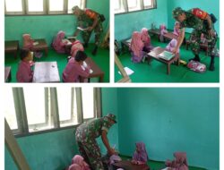 Babinsa Kawal Pendistribusian Makanan Bergizi Gratis di Sekolah