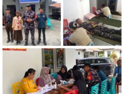 Jelang HUT Saka Bahari Kwarcab Banggai ke-25 Tahun 2025, Pos TNI AL Luwuk Lanal Palu Berkolaborasi Saka Bahari Kwarcab Banggai Gelar Baksos Dan Bakkes Untuk Masyarakat