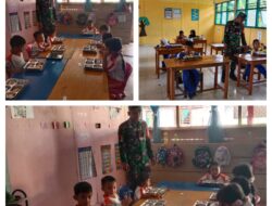 Babinsa Koramil 12/Bulagi Kawal Program Makan Bergizi Gratis Untuk 3.771 Penerima Manfaat