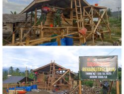 Wujud Nyata Dedikasi TNI AD, Progres RTLH TMMD Ke-126 Kodim 1308/LB Capai 60 Persen