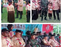 Danramil 07/Pagimana Hadiri Upacara Pembukaan Perkemahan Singkabotan Kwarran Pagimana Tahun 2025