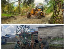 Progres TMMD Di Siuna: Lima Titik Air Bersih Rampung 80 Persen, Jalan 3,3 KM Hampir Tuntas