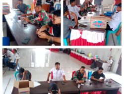 Komsos di Kantor Desa, Babinsa Tingkatkan Kerjasama Yang Baik Dengan Aparat Desa Dan Masyarakat