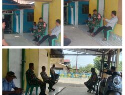 Melalui Komsos, Babinsa Sosialisasi Bahaya Karhutla Dan Harkamtibmas Kepada Warga Masyarakat binaan