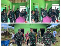 Tim Wasev TMMD Tinjau Progres Bedah Rumah RTLH Warga Desa Siuna