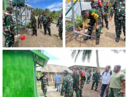 Wujudkan Sanitasi Dan Air Bersih Tim Wasev Mabesad tinjau Sasaran Tambahan Program Unggulan Kasad di TMMD