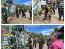 Tim Wasev TMMD Ke-126 Tinjau Program Unggulan Kasad: Sarana Air Bersih Desa Siuna