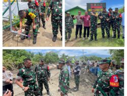 Tim Wasev TMMD Ke-126 Tinjau Langsung Progres Pembangunan Fisik dan Non Fisik Dan Sasaran Tambahan TMMD