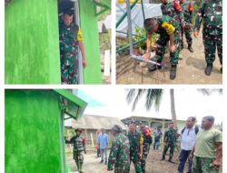 Wujudkan Sanitasi dan Air Bersih Tim Wasev Mabesad tinjau Sasaran Tambahan Program Unggulan Kasad di TMMD