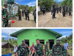 Dandim 1308/LB Dampingi Tim Wasev Mabesad Tinjau Pembangunan Fisik dan Non Fisik TMMD