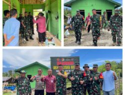 Wujudkan Hunian Layak di Pedalaman Banggai, Tim Wasev Mabesad Tinjau Pembangunan RTLH TMMD