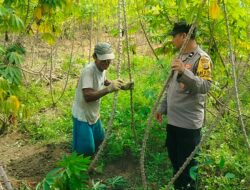 Menjalin Kemitraan dan Silaturahmi Bersama Masyarakat personel Polsek Rantau Sambang Warga