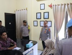 Pastikan Berikan Pelayanan Prima, Kapolres Aceh Tamiang Cek Gedung Pelayanan Satpas