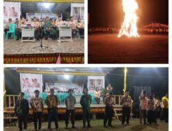 Koramil 1308–02/Bunta Menghadiri Upacara Penutupan Kemah Bakti Kwaran Bunta Dan Upacara Api Unggun