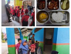 Makan Bergizi Gratis, Babinsa Koramil 1308–02/Bunta Dampingi Pendistribusian Ke Sekolah