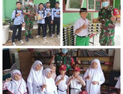 Babinsa Koramil 02/Bunta Dampingi Pendistribusian Makan Bergizi Di Sekolah